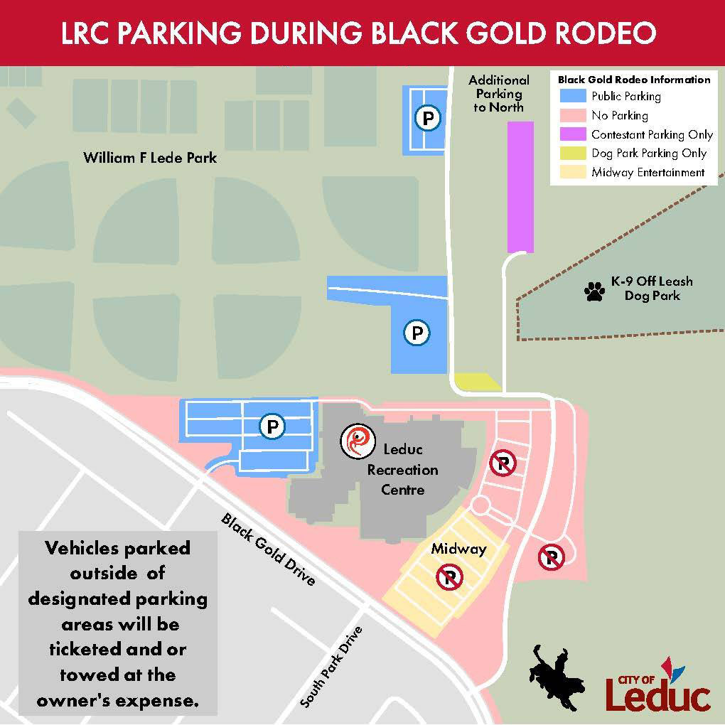 Rodeo Parking Leduc Recreation Centre Parking
